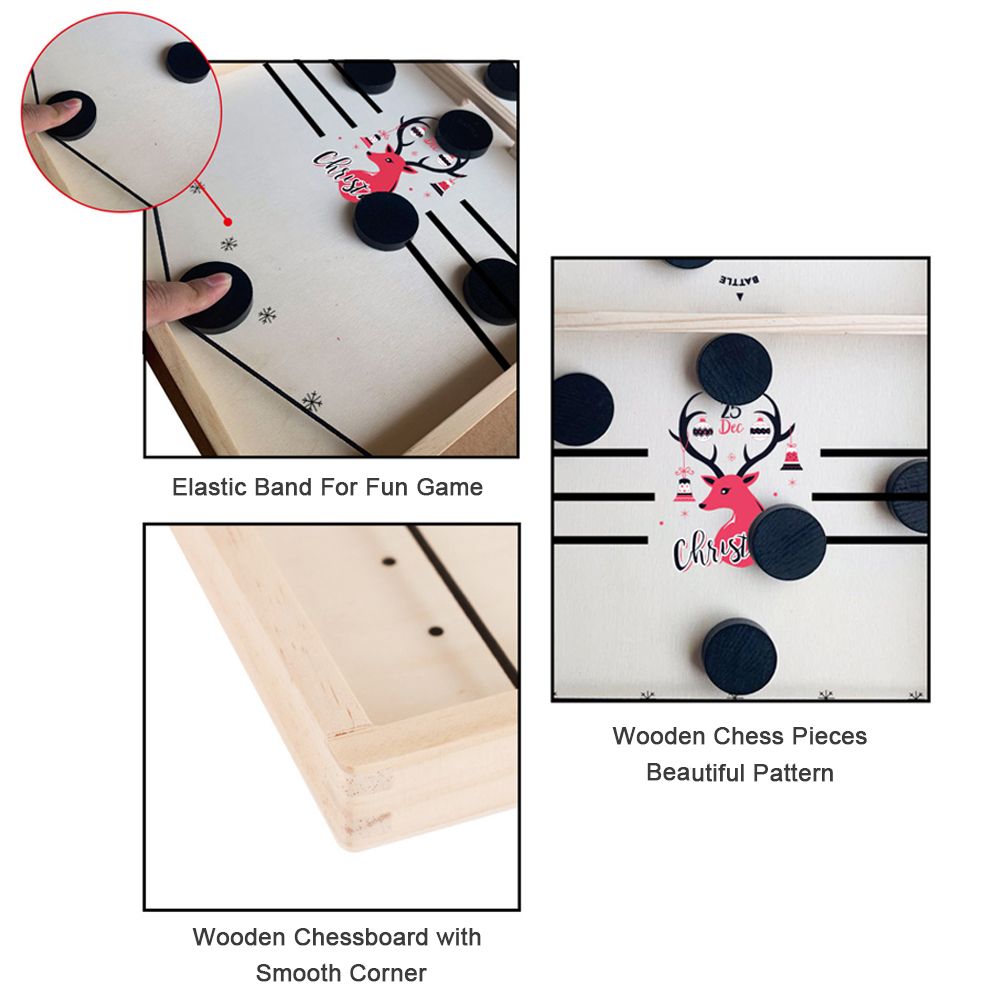 Chirstmas Fast Sling Puck Game Interactive Chess Board Set