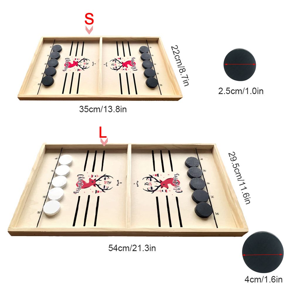 Chirstmas Fast Sling Puck Game Interactive Chess Board Set