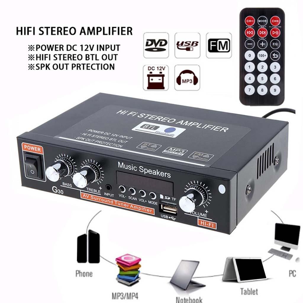 Audio  Receiver FM  D Integrated Amp For Home G30 US Plug