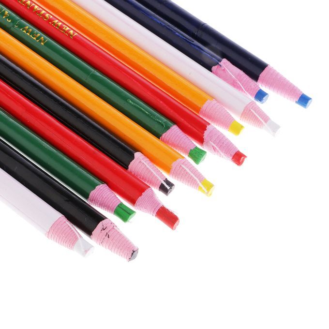 14Pcs Tailor Chalk Pencil Dual Heads Peel Off China Markers For Metal