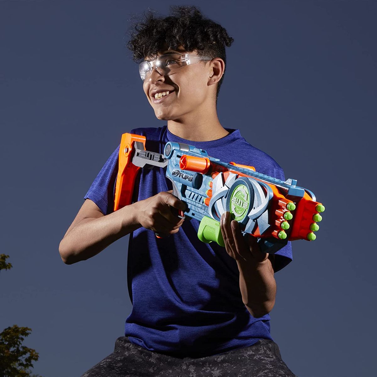 Elite 2.0 Flipshots Flip-16 Blaster With 16 Dart Barrels And 16 Official Darts