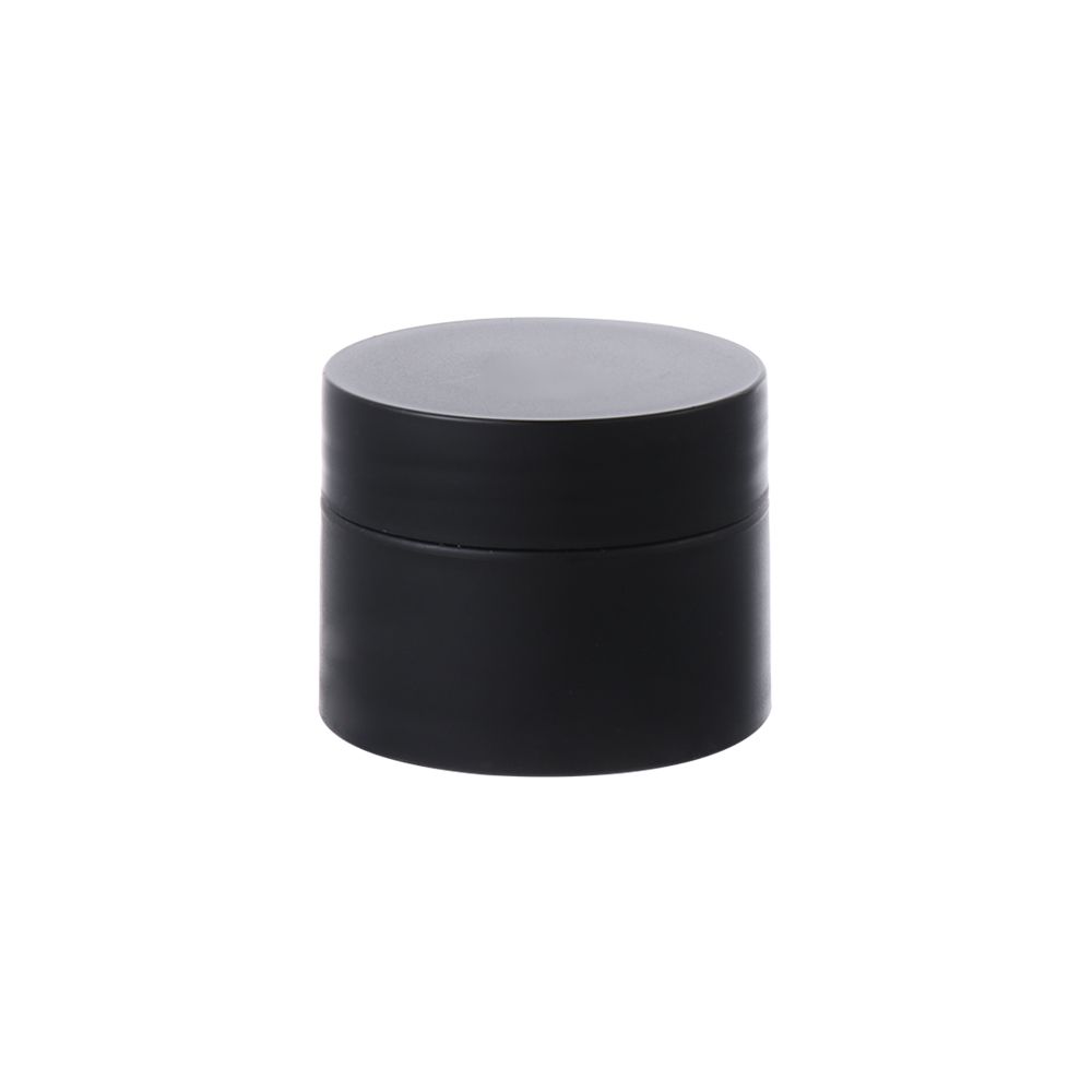 Colorful Empty Cream Jar Cosmetic Jar Makeup Container Round Refillable Bottle Plastic Box Travel Bottle Tool 5g/15g/20g/30g/50g(#black)