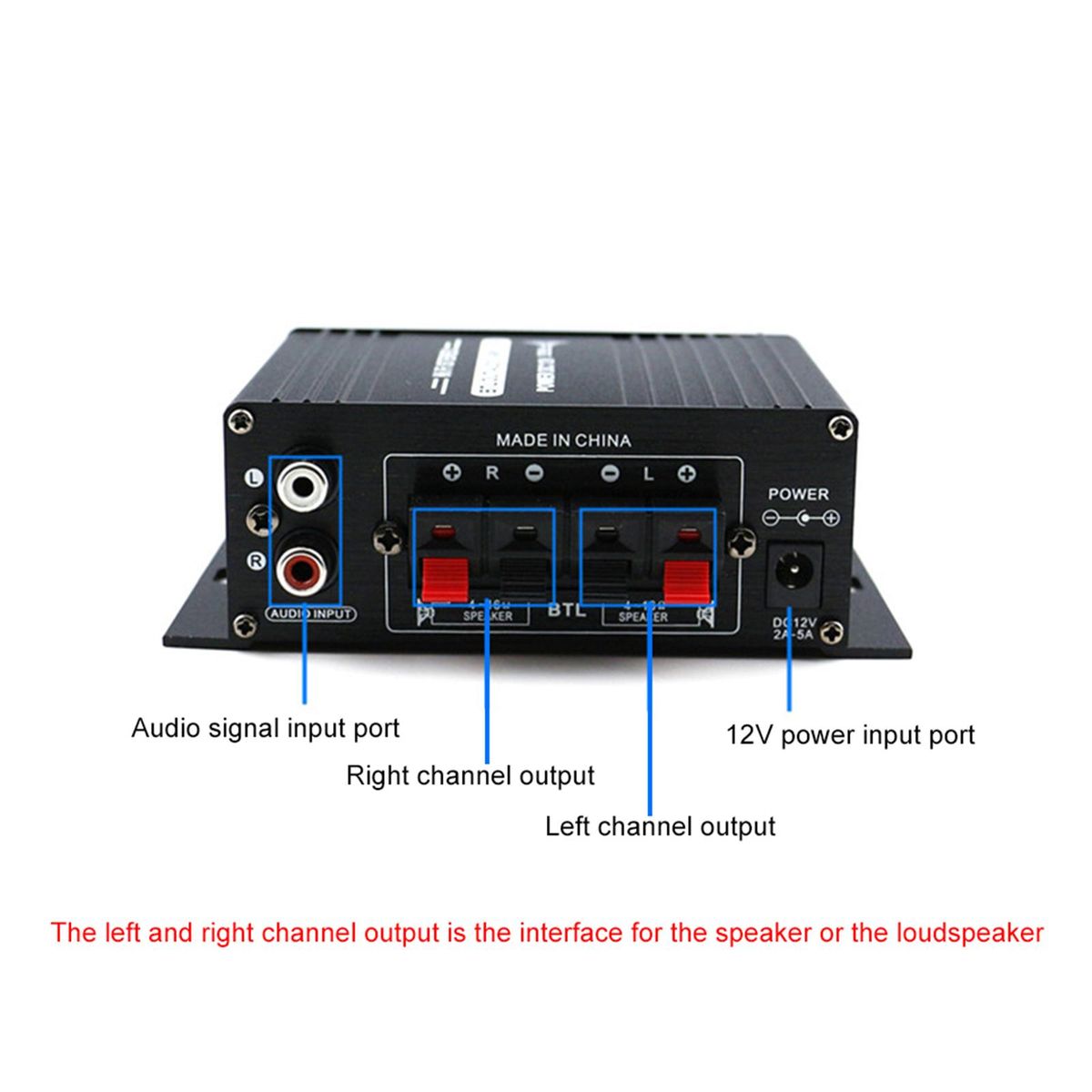 AK-170 Power Amplifier HiFi Stereo Home Audio Digital Car AK170 400W
