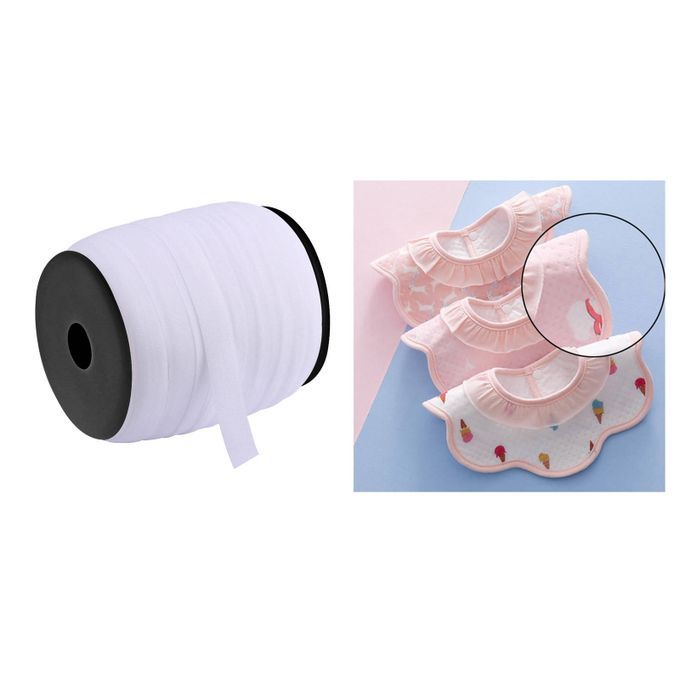 15mm Elastic Band Cord Flat Stretch Sewing Waistband Trouser DIY White