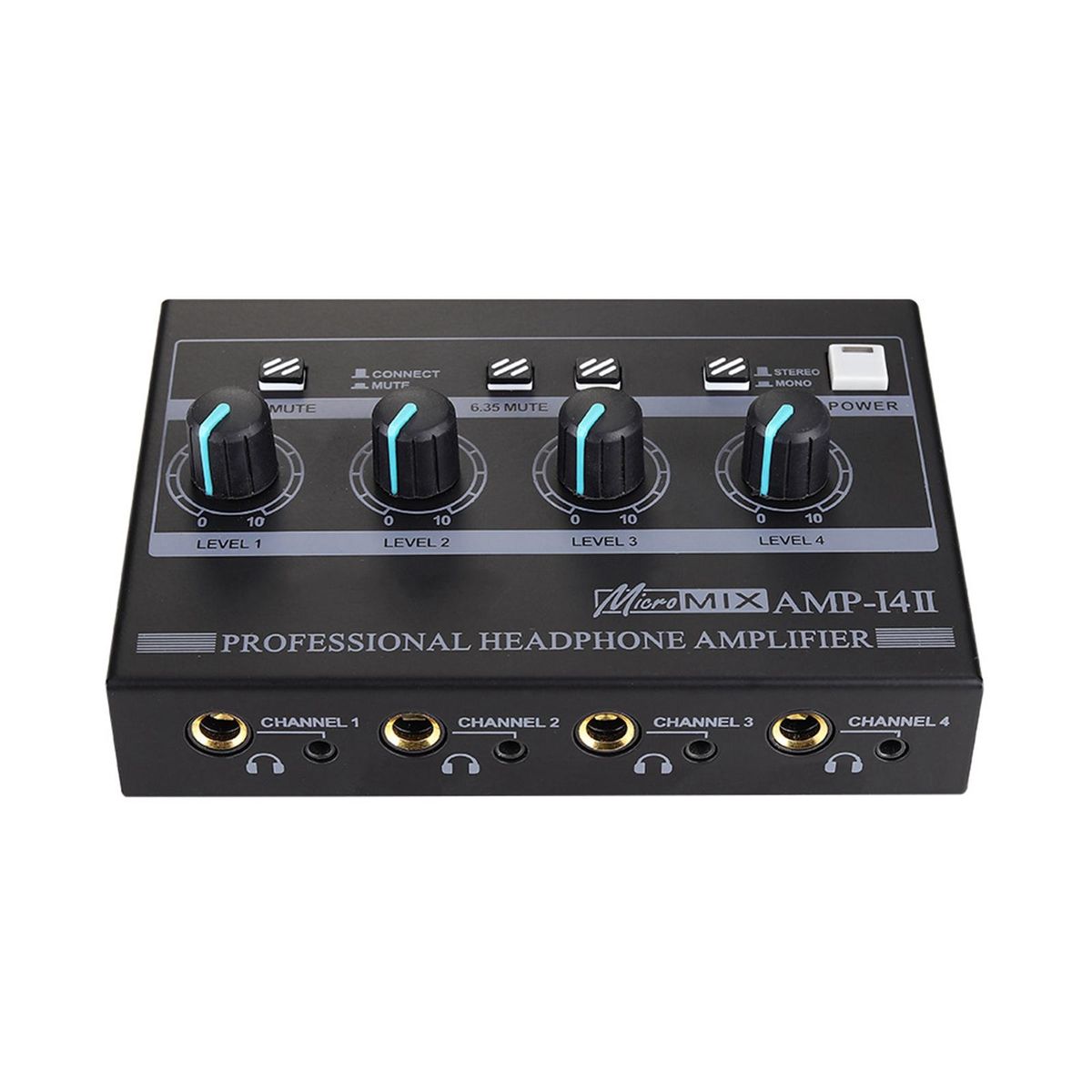 Stereo Headphone Amplifier 3 Input Jacks 8 Output For Computers
