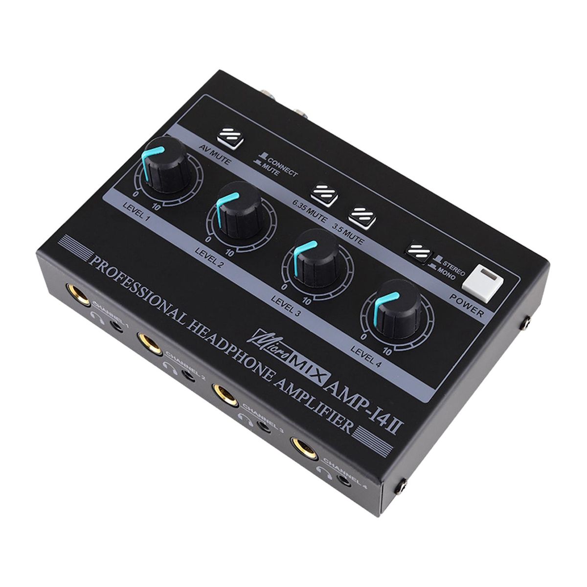 Stereo Headphone Amplifier 3 Input Jacks 8 Output For Computers