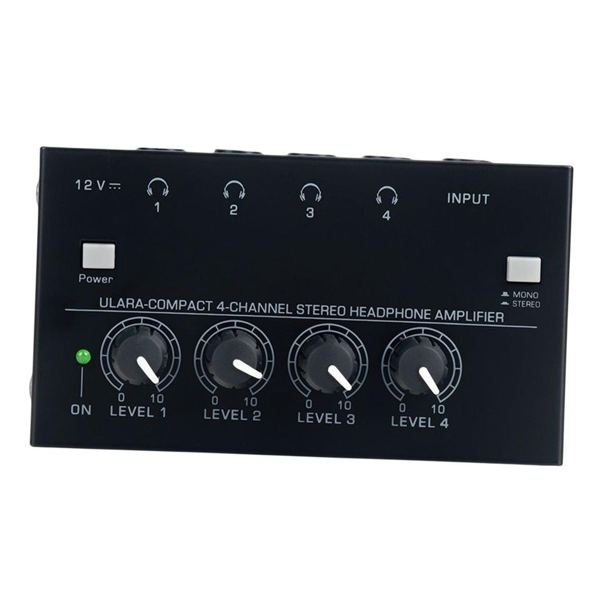 Compact Stereo Headphone Amplifier 4 Channels Professional For Studio