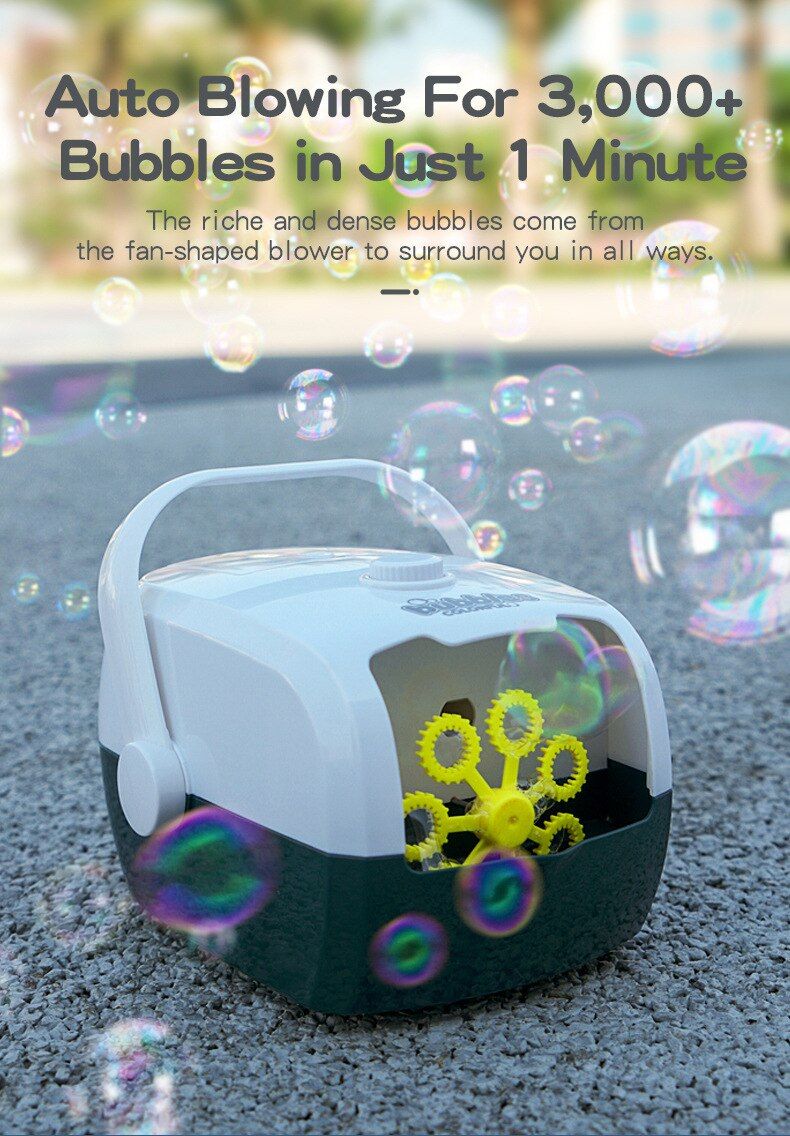 New Suitcase Automatic Bubble Machine Blower