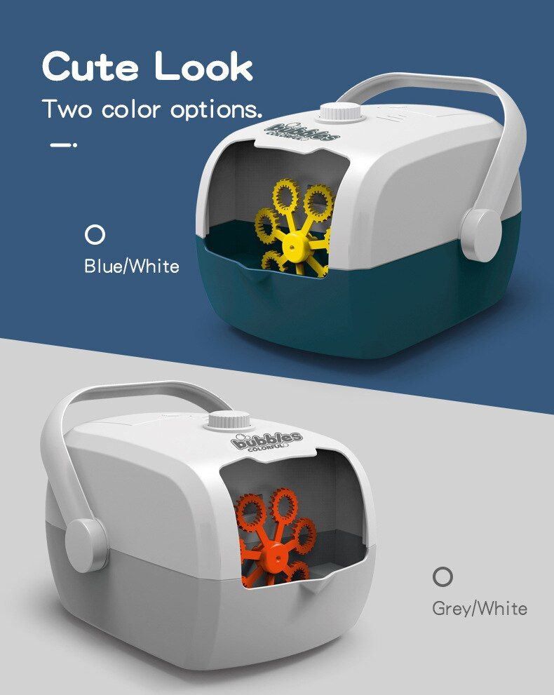 New Suitcase Automatic Bubble Machine Blower