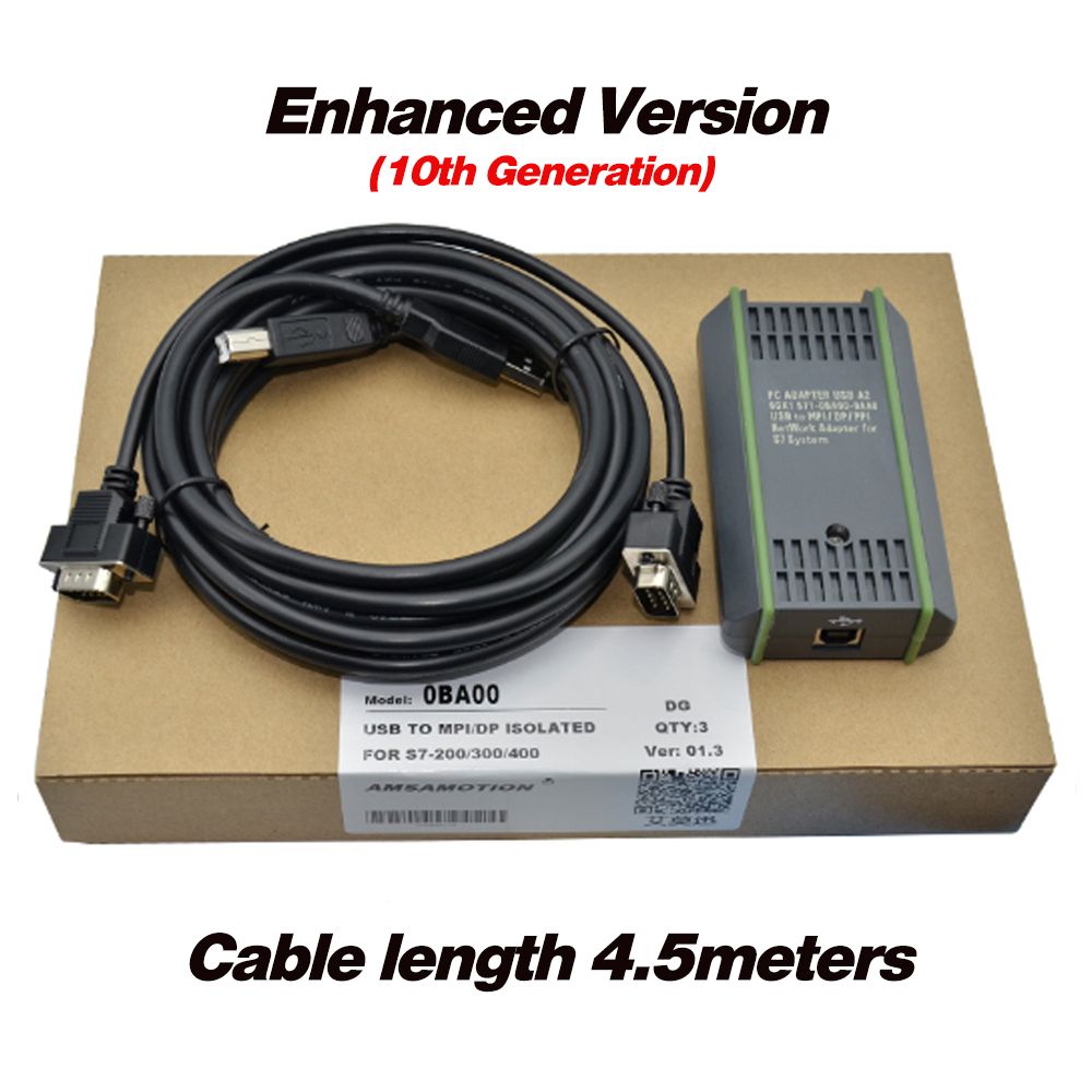 USB-MPI Cable 6ES7 972-0CB20-0XA0 USB To MPI/DP/PPI Network Adapter FOR Siemens S7-200/300 /400 Plc System