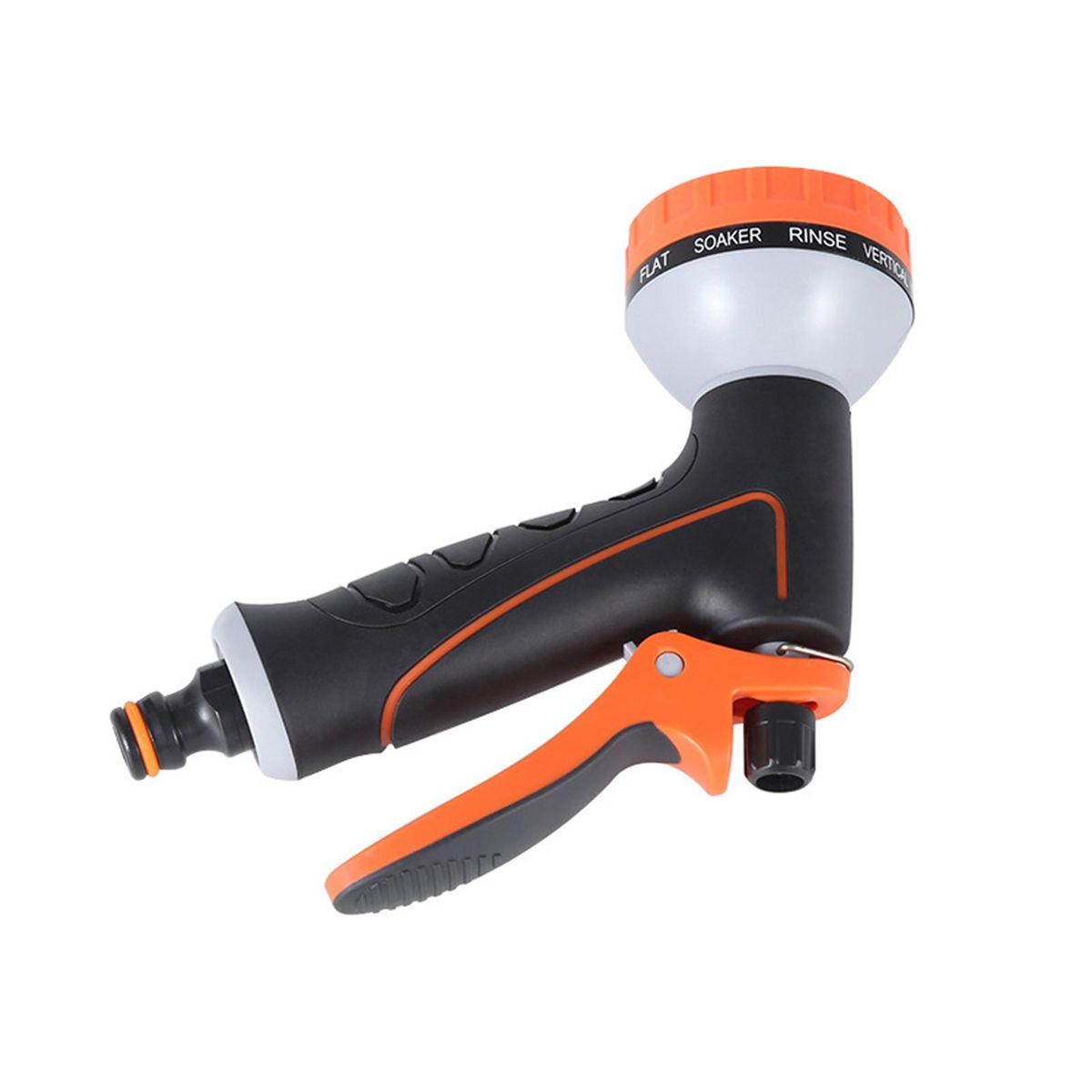 Gardening Sprinkler Car Cleaning Sprayer Pet Washing Sprinkler Orange and Black