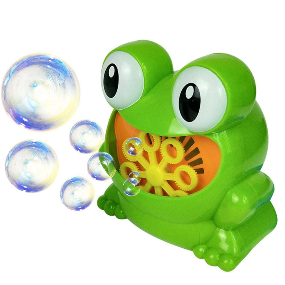 New Cute Frog Automatic Bubble Machine Gun Soap Bubble Blower