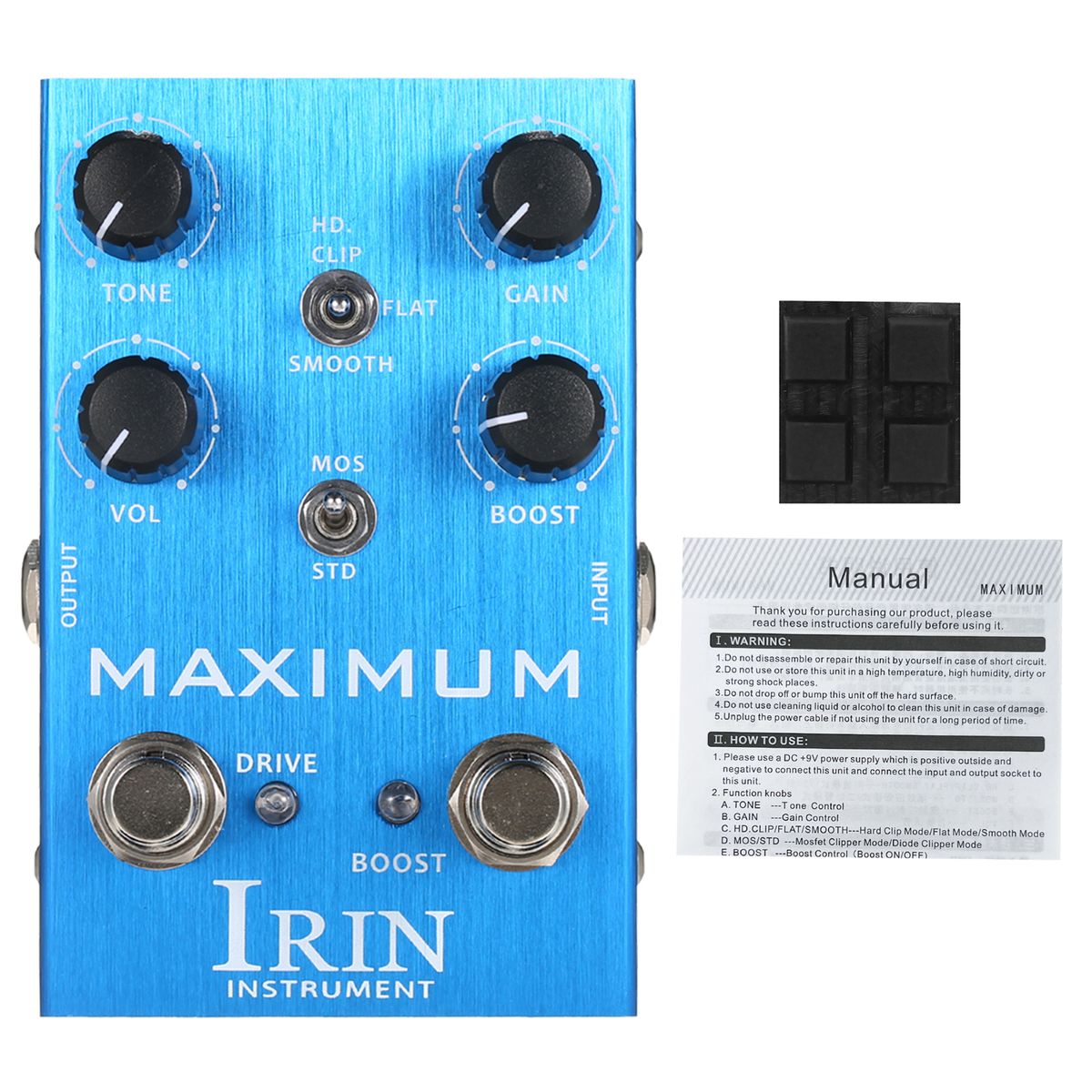 Overdrive Guitar Effect Pedal 2 Toggle Mode Switch