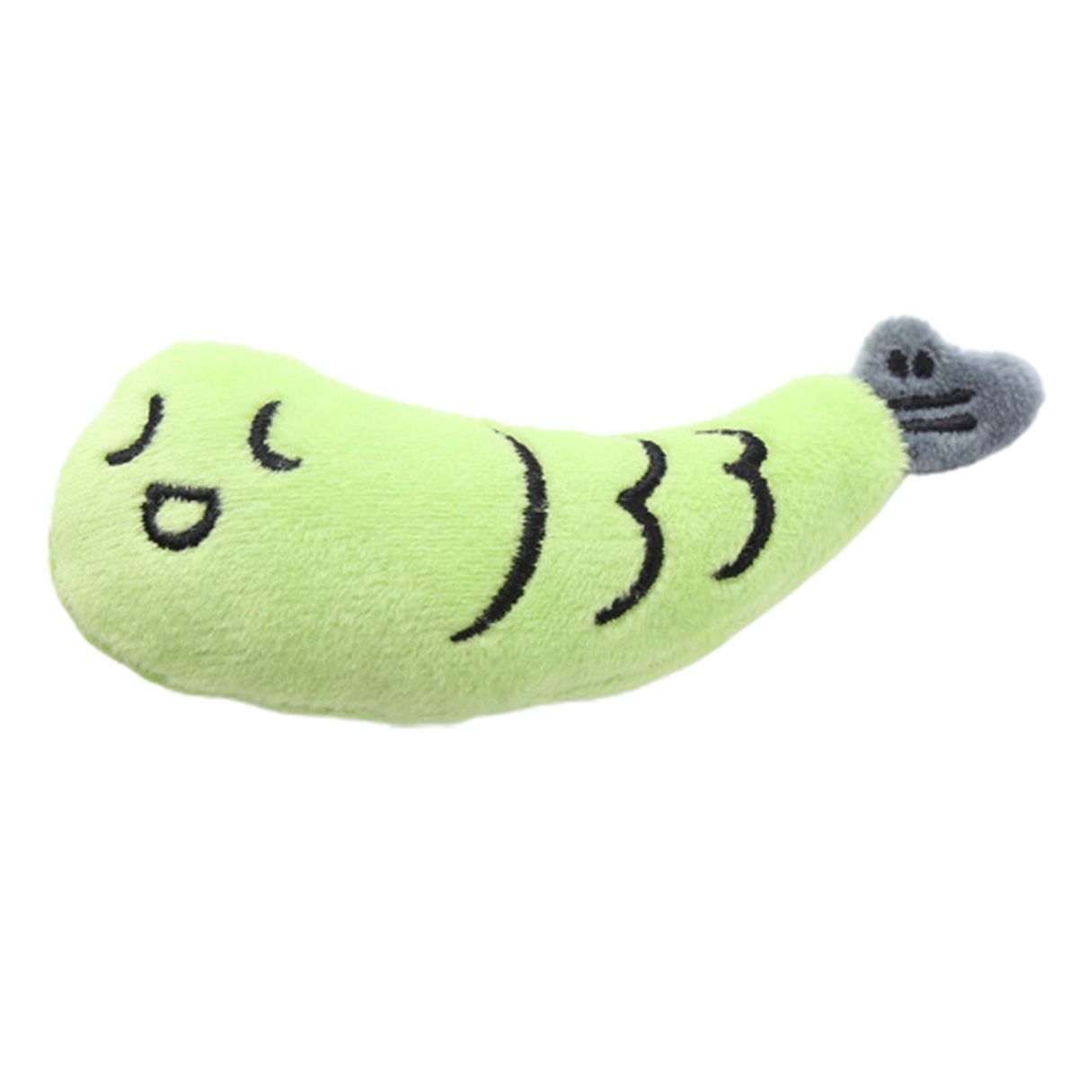 Cat Interactive Toy Teeth Grinding Cat Plush Toy with Catnip Green