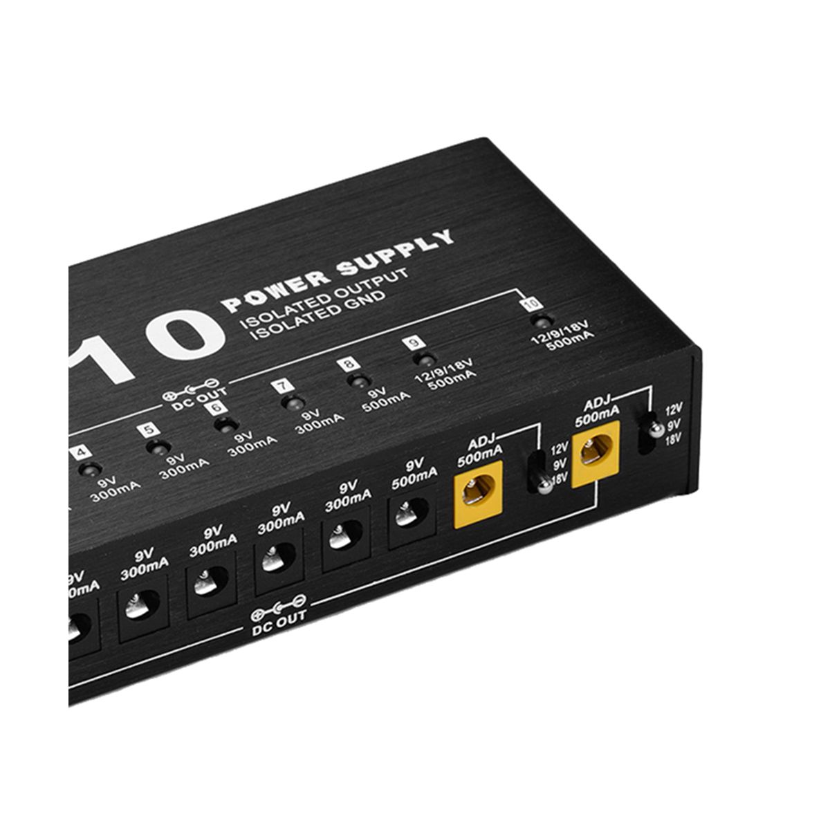 -10 Guitar Effect Pedal Power Supply 10 Isolated DC