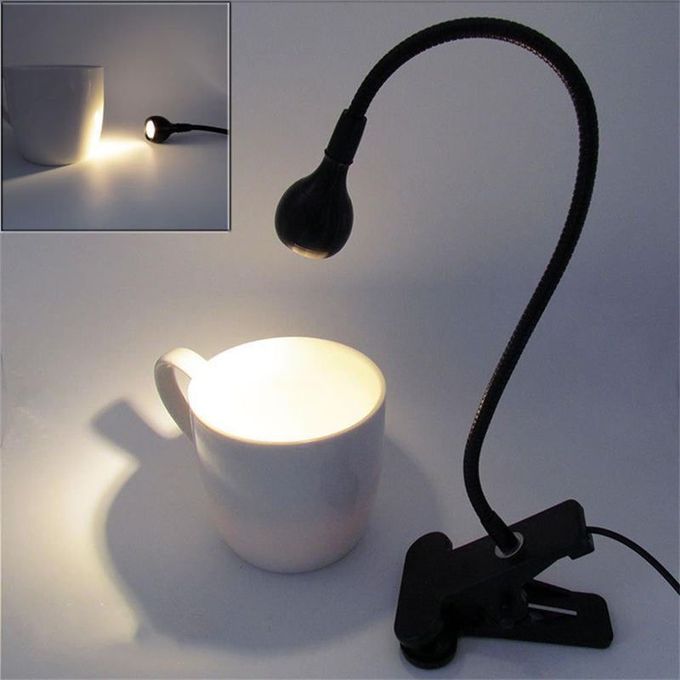 Flexible USB LED Light Clip-on Bed Table Desk Study Reading Lamp