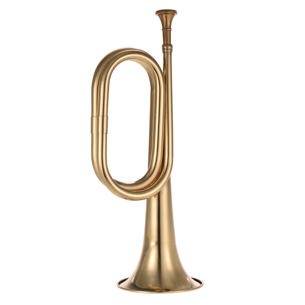 B Flat Bugle Call Trumpet Brass Cavalry Horn With