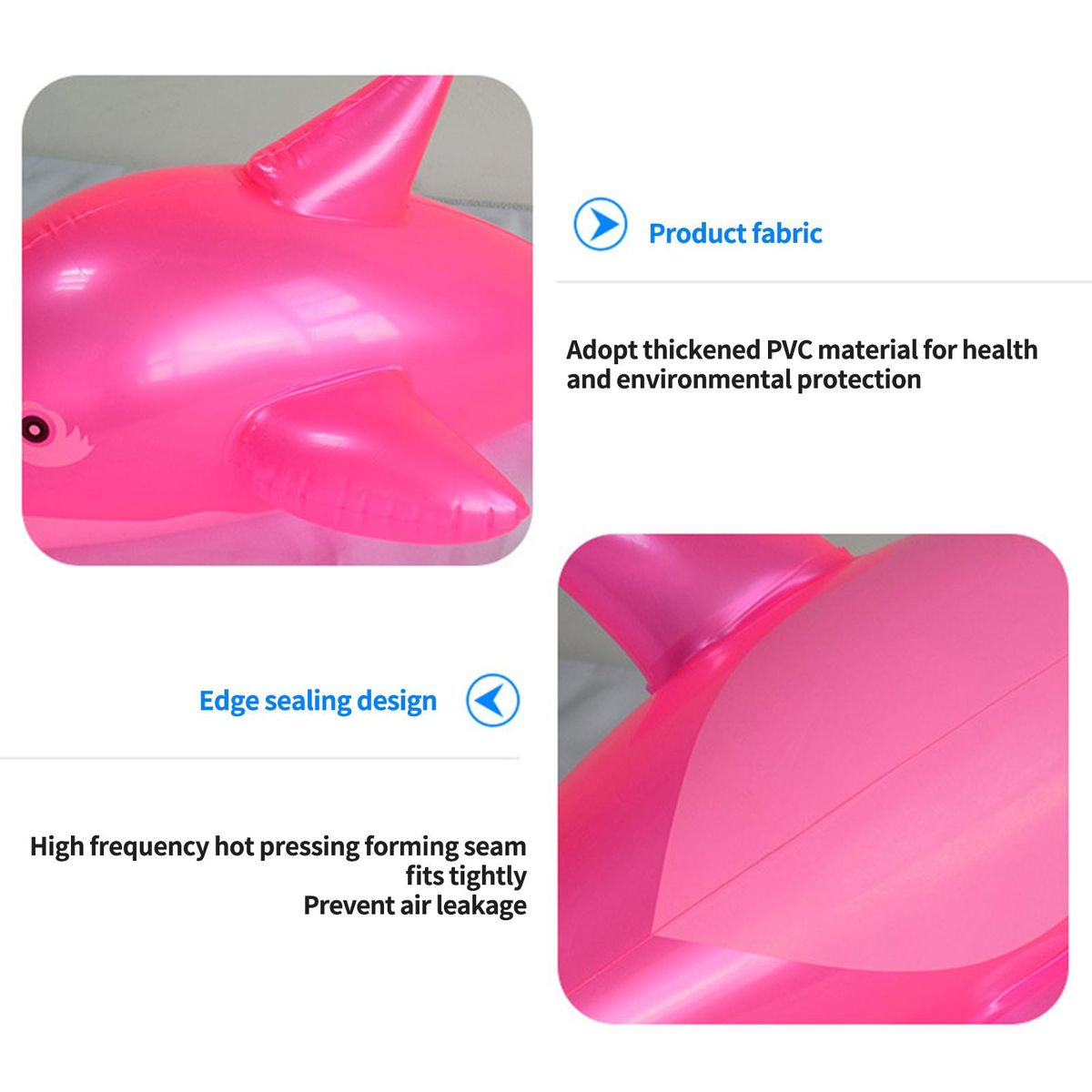 Inflatable Balloon Inflatable Dolphin Fish Toy Pink