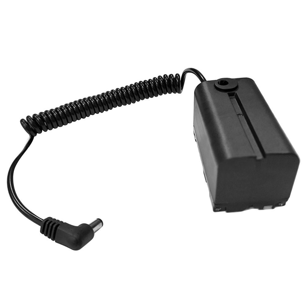 NP-F750 Dummy Battery DC Coupler Connector Spring Cable