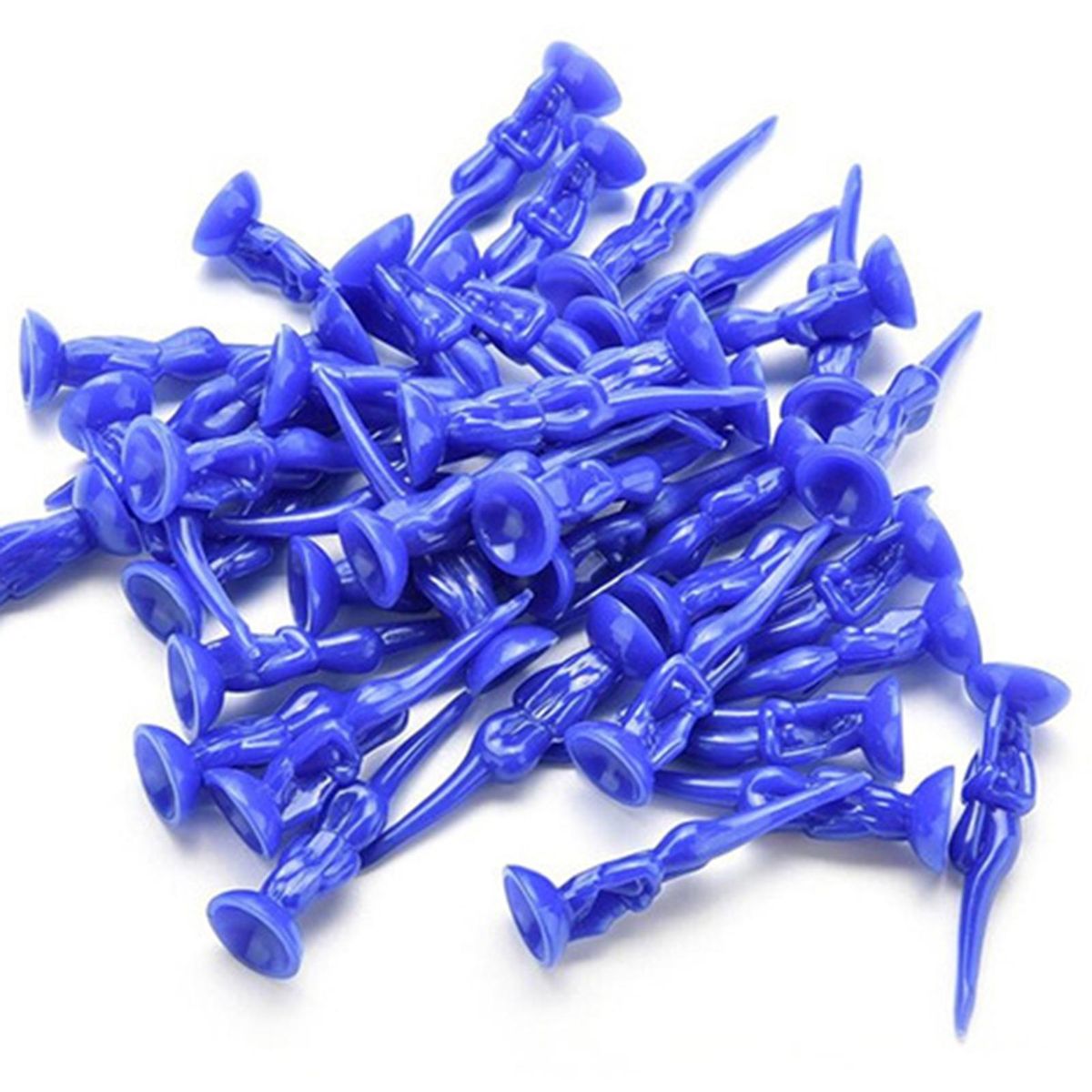 10Pcs Golf Training Tees Golf Ball Tees Beauty Spikes Blue
