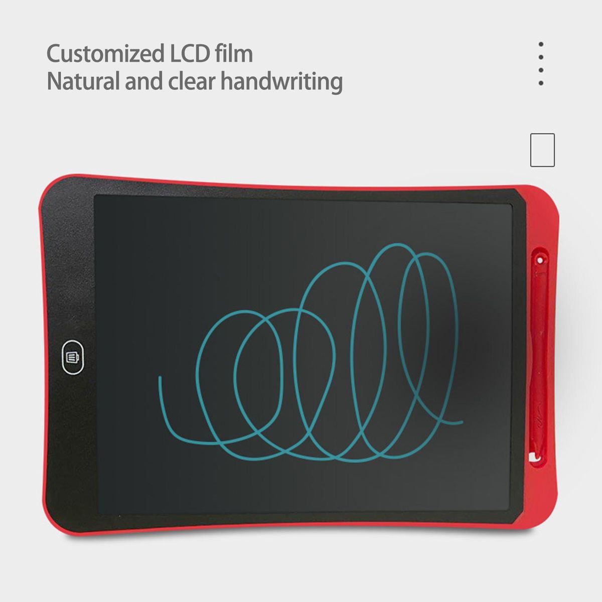 Handwriting Pad Battery Operated Graphic Board Red