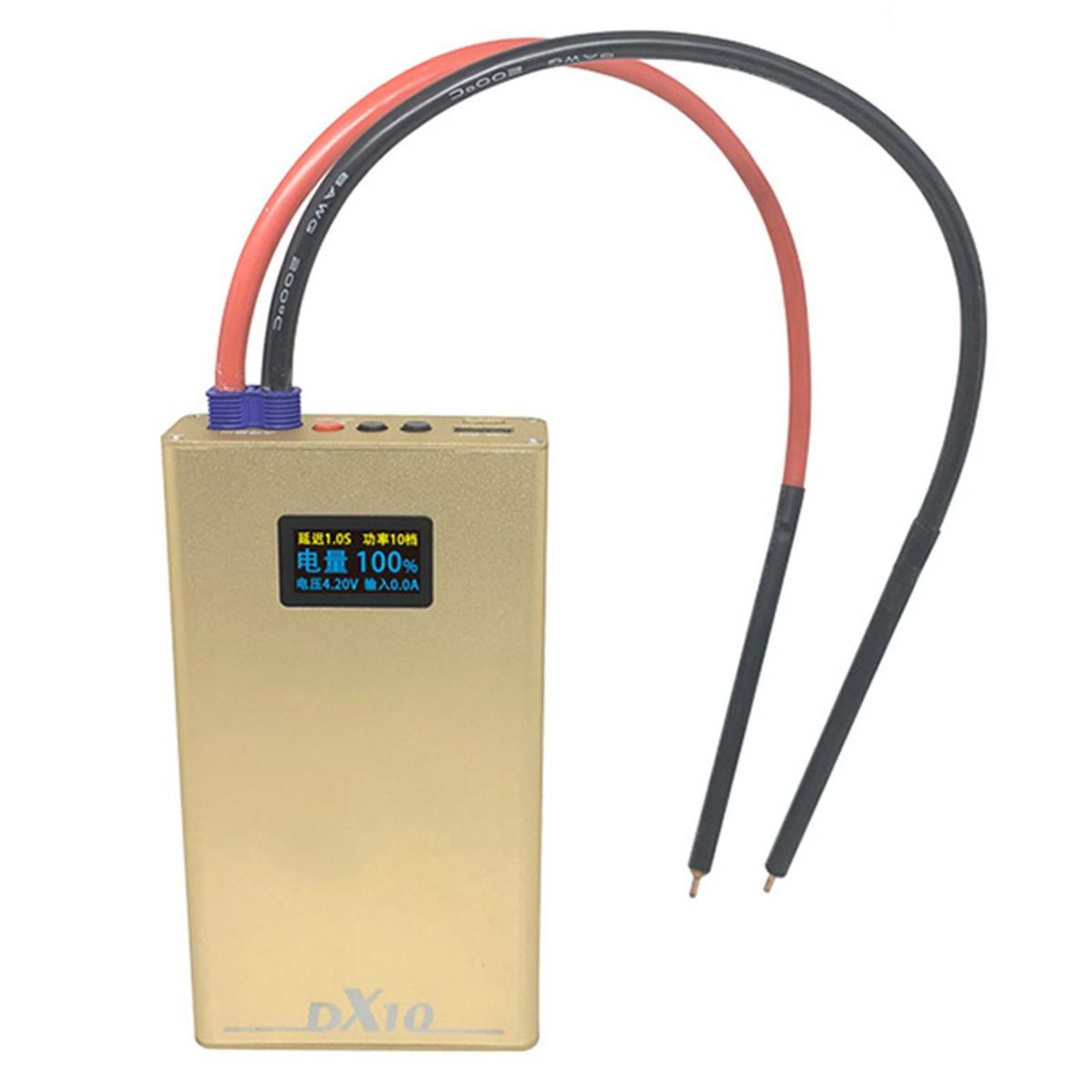 10600mAh Portable Spot-Welding Machine with Welding Pens OLED Display 20 Gears Power Adjustment 20 Gears Delay Adjustable Intelligent DIY Spot-Welding Set for Lithium Battery
