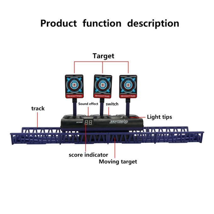 Electronic Shooting Target Scoring Auto Reset Digital