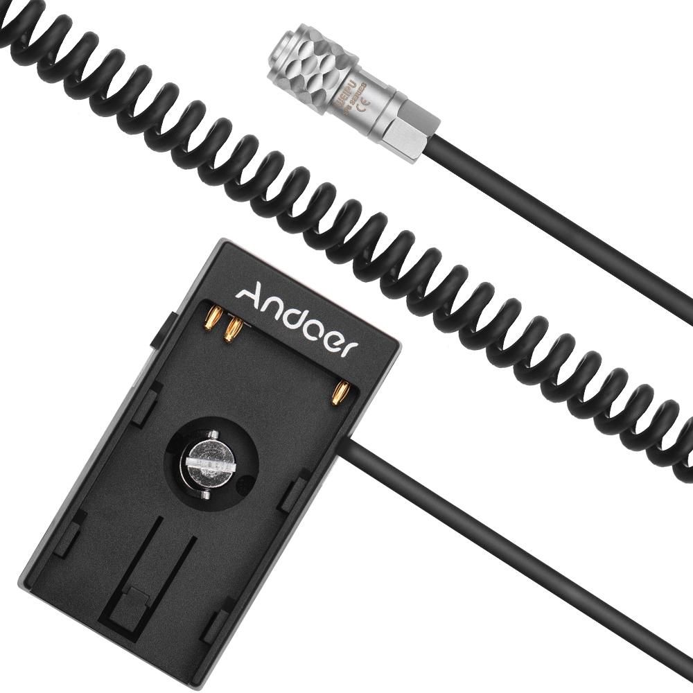 Andoer Camera DV Battery Power Supply Mount Plate Adapter with 1/4 Inch Screw for Blackmagic Cinema Pocket Camera BMPCC 4K Replacement for Sony BP-U30 U60 U90 BP-U Battery