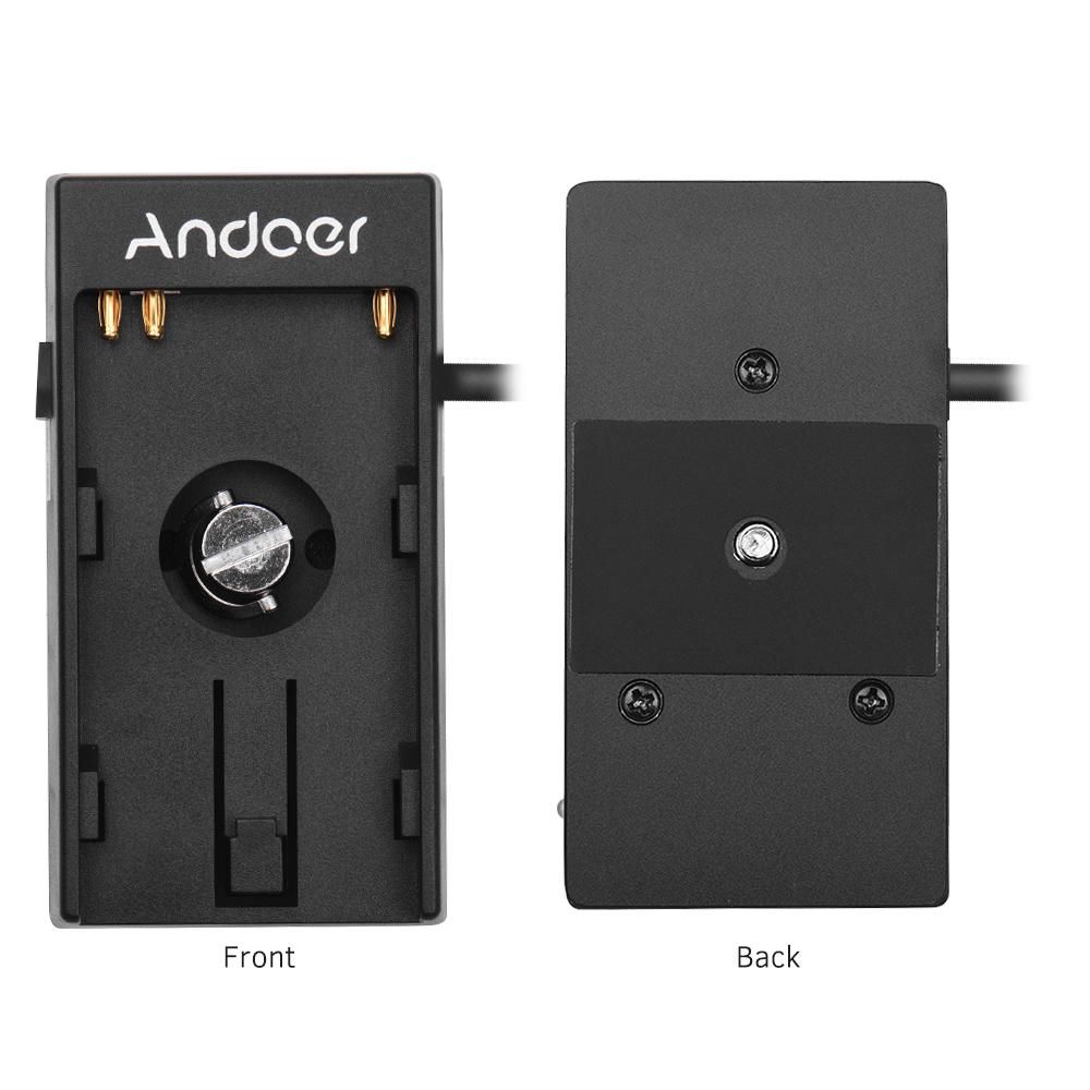 Andoer Camera DV Battery Power Supply Mount Plate Adapter with 1/4 Inch Screw for Blackmagic Cinema Pocket Camera BMPCC 4K Replacement for Sony BP-U30 U60 U90 BP-U Battery