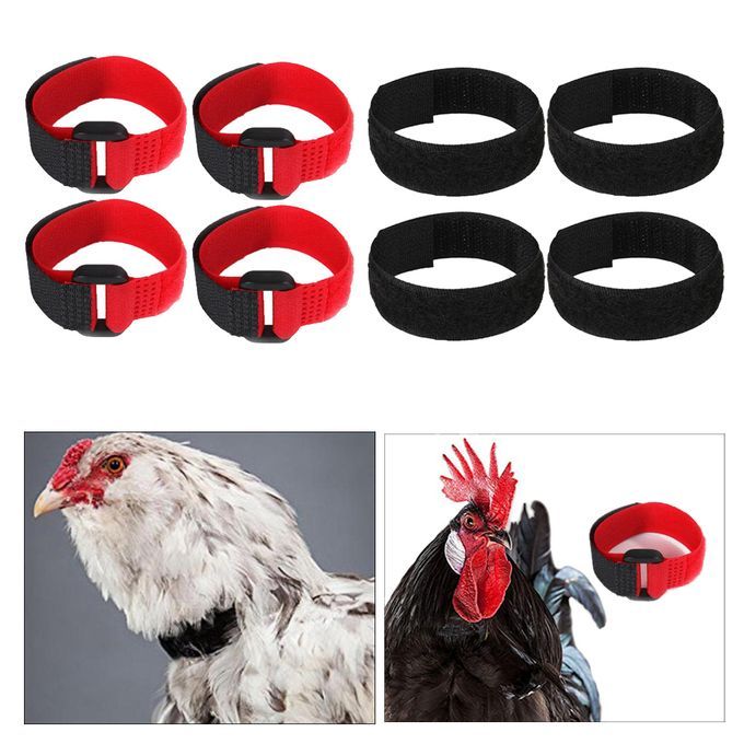 8 Pieces Chicken Collar Anti Crow Rooster Collar For Poultry Chicken