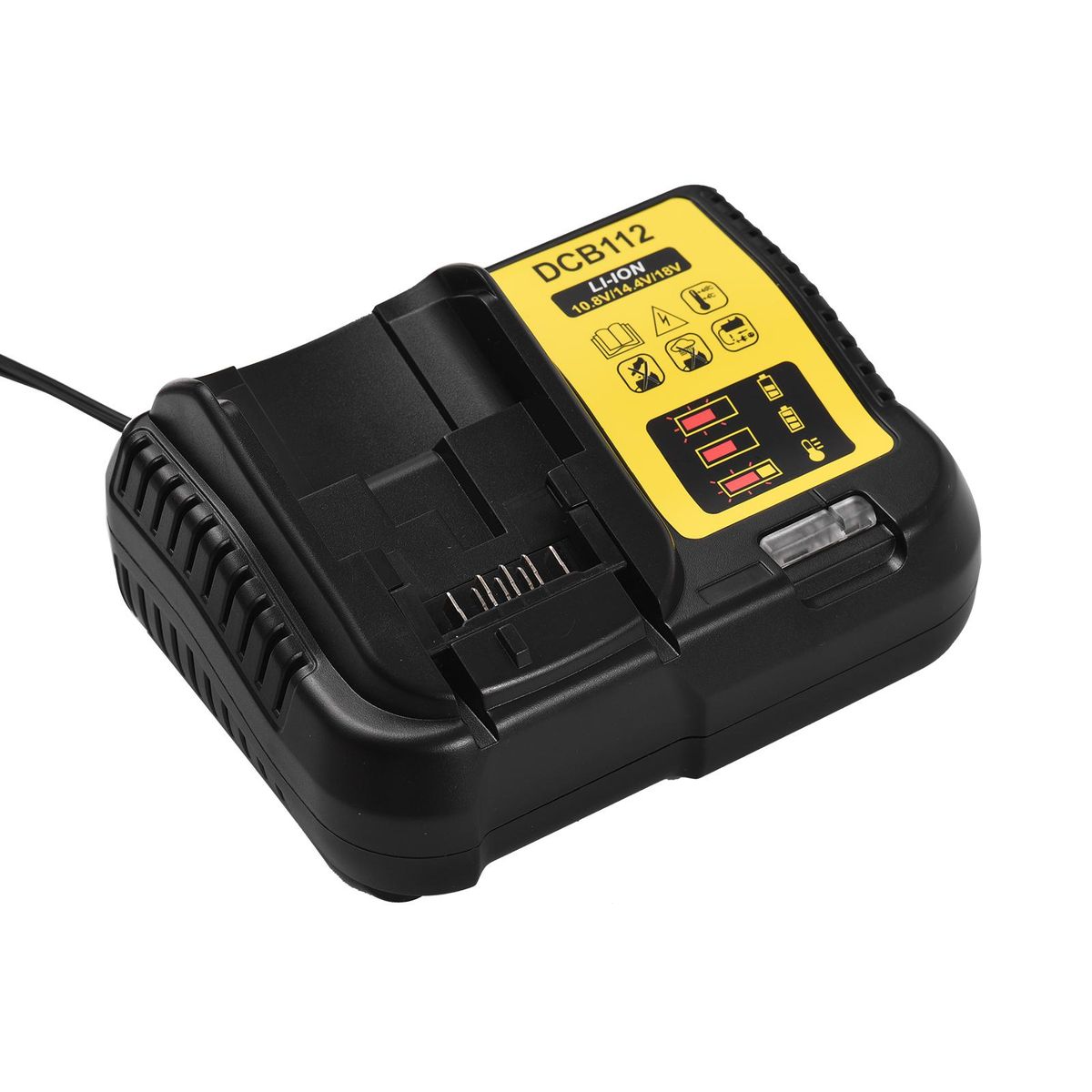 Power Tool Battery Charger Lithium-ion Battery Recharger Recharging Device Cell Charger Compatible with Dewalt 12V-20V Li-ion Battery US Plug