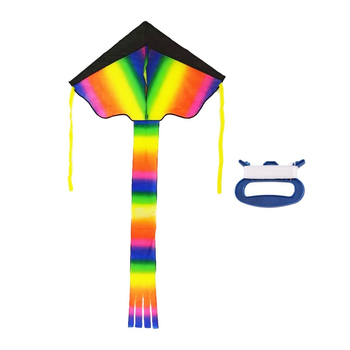 Rainbow Soft Kite For Kids And Audlts Large Kite With 6 B