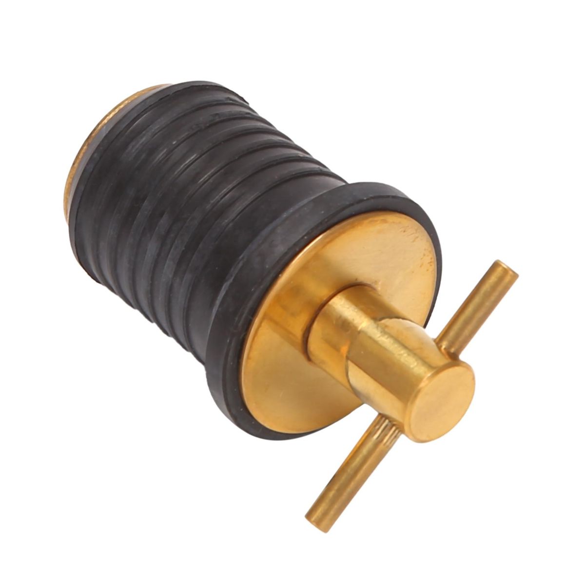 Brass Handle T-Handle Drain Plug Replaces Any Standard 1 Inch Drain Plug Construction Resists Corrosion