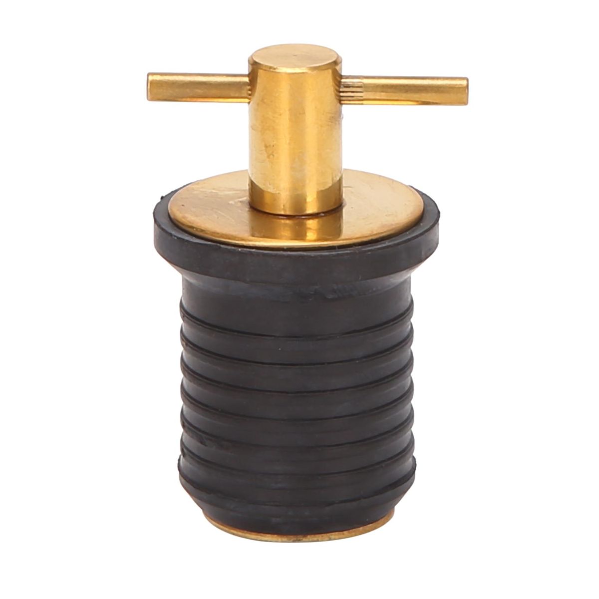Brass Handle T-Handle Drain Plug Replaces Any Standard 1 Inch Drain Plug Construction Resists Corrosion