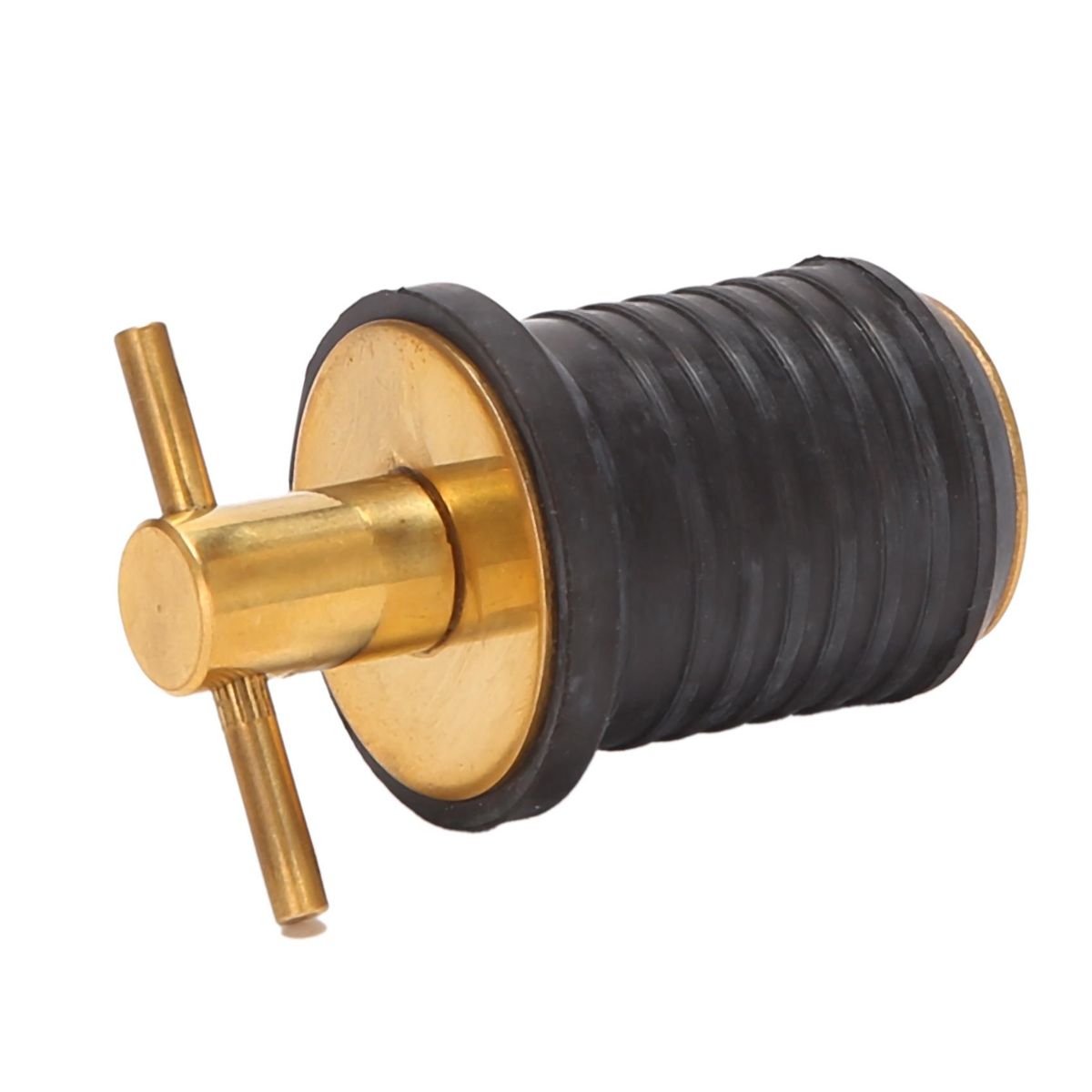 Brass Handle T-Handle Drain Plug Replaces Any Standard 1 Inch Drain Plug Construction Resists Corrosion