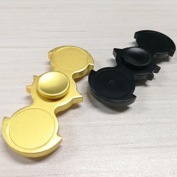 EDC Hand Spinner Finger Gyro Spinner Fidget Gadget Focus Reduce Stress Tool Black Black (black)