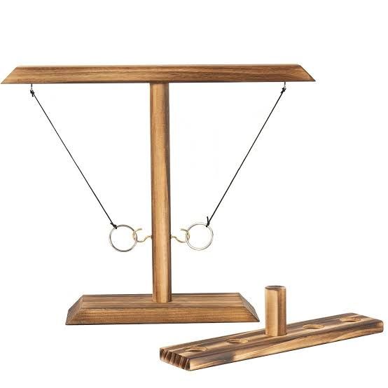 Wooden Ring Toss Game, Big Size, Two Players, Four Players