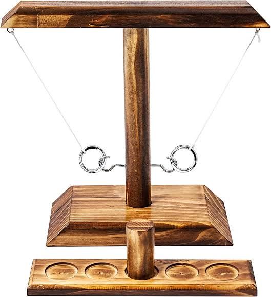 Wooden Ring Toss Game, Big Size, Two Players, Four Players