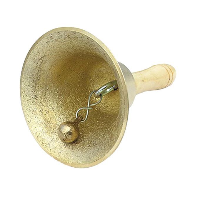 Finest Copper Hand Bell With Wooden Handle For School Restaurant