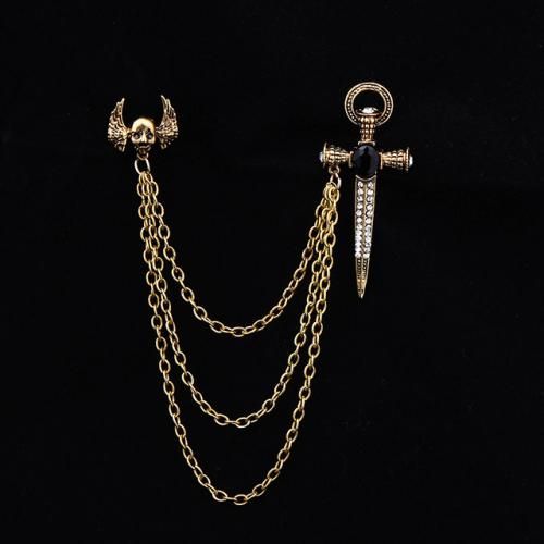 Men Classy Chain Brooch