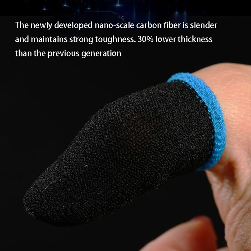 18-Pin Carbon Fiber Finger Sleeves For PUBG Mobile Games