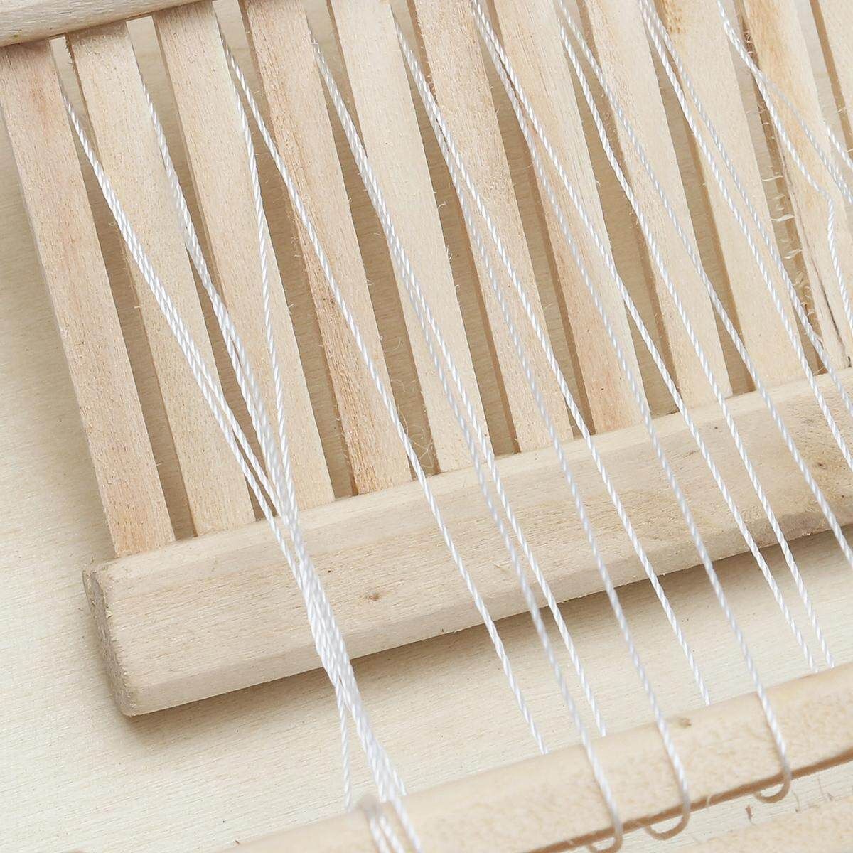 Chinese Traditional Wooden Table Weaving Loom Knitting Machine Model Craft Gift