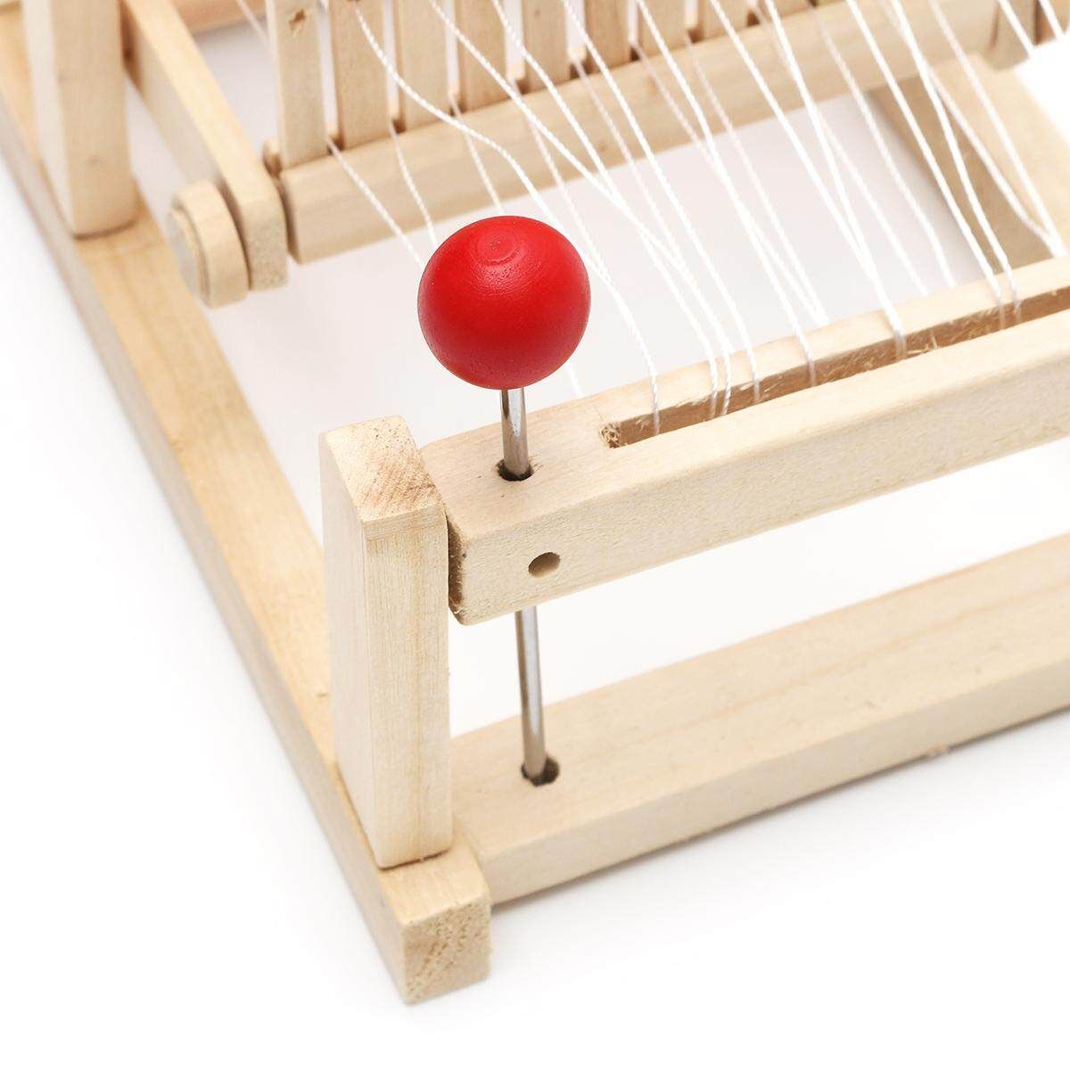 Chinese Traditional Wooden Table Weaving Loom Knitting Machine Model Craft Gift