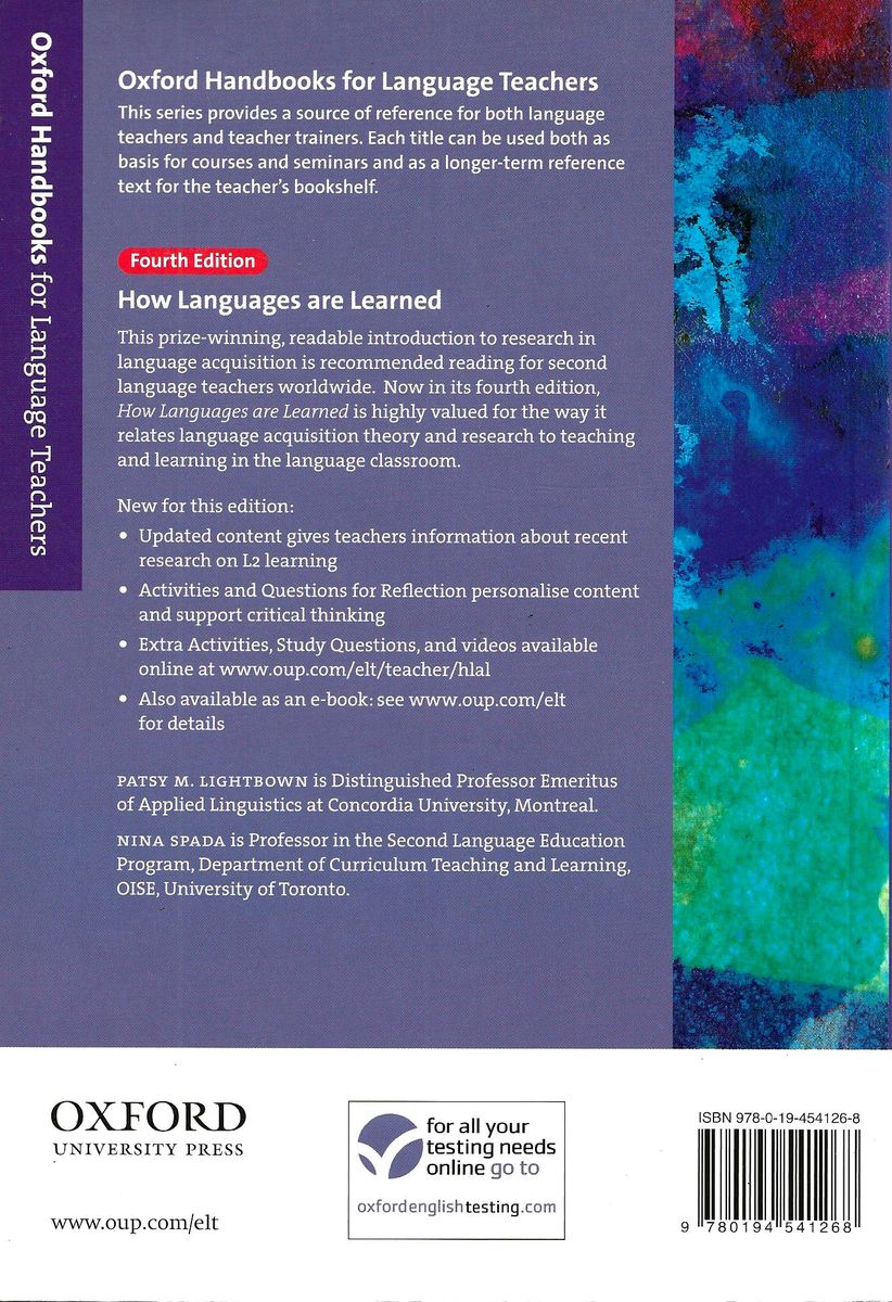 How Languages Are Learned (Oxford Handbooks For Language Teachers)