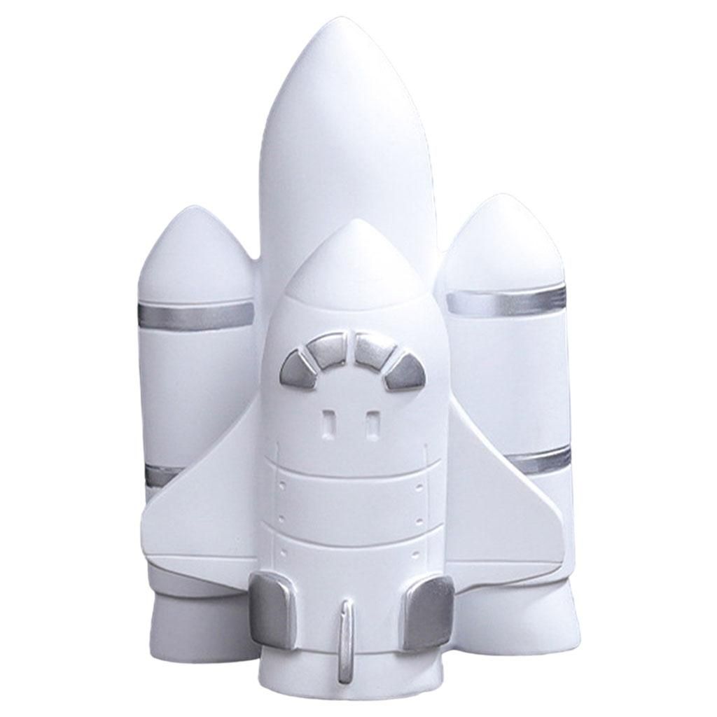 Astronaut Figurines Bookshelf Collectible Hotel Nursery Rocket Silver