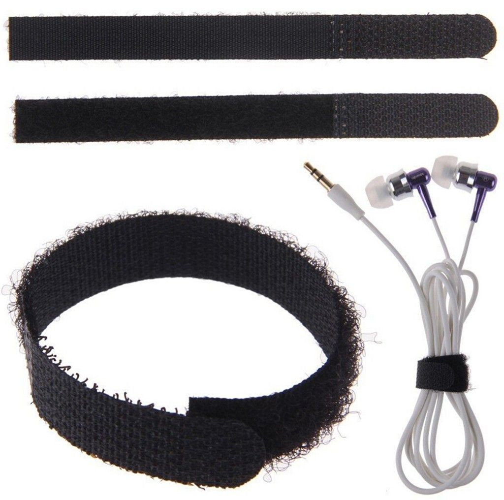 100pcs Cable Ties Reusable Fastening Cable Ties Cable Straps Strips Wire Organizer Cord Rope Holder For Laptop PC TV Accessories