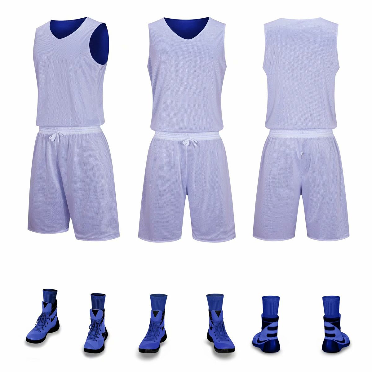 Reversible AB Wear Men Women Basketball Jerseys Set Uniform