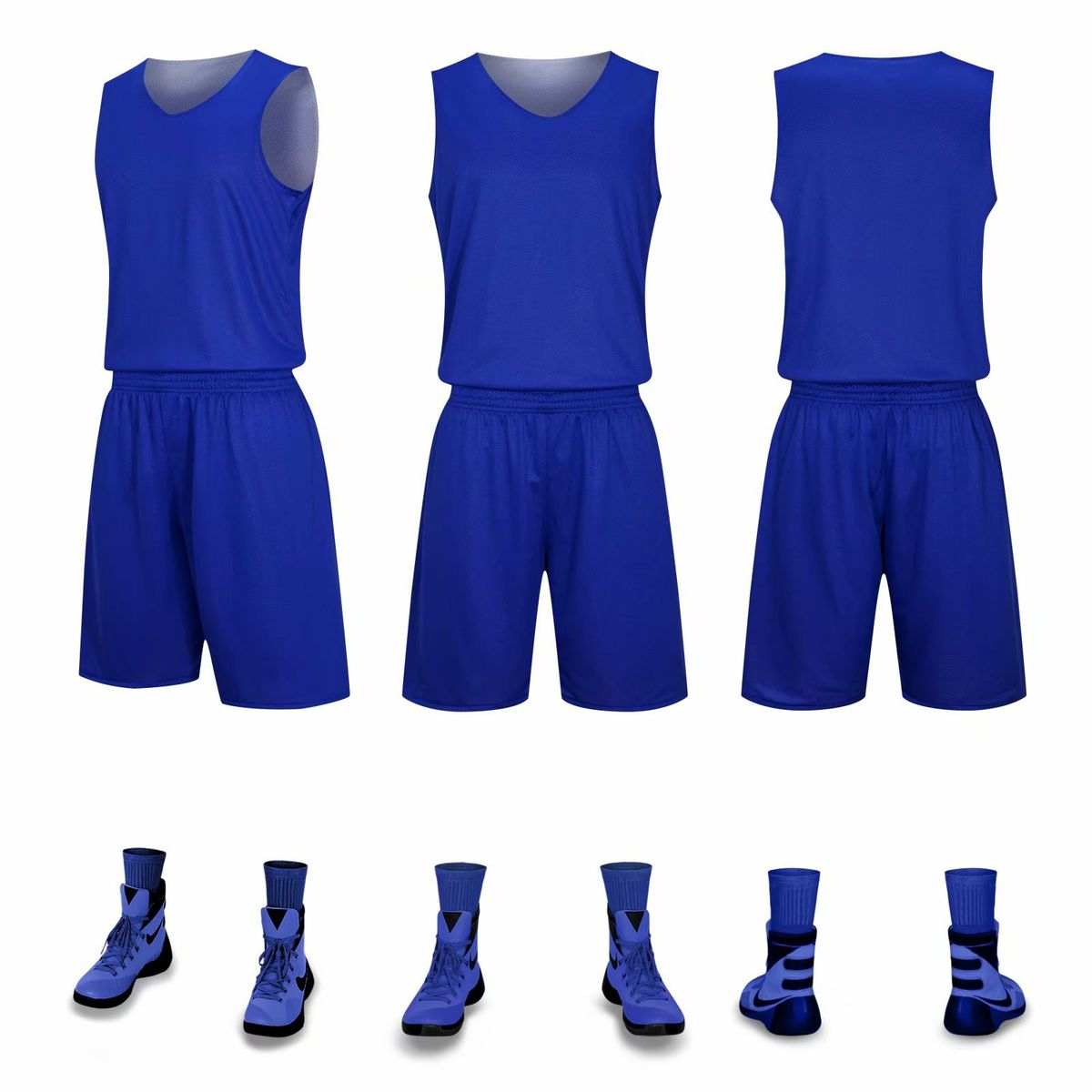 Reversible AB Wear Men Women Basketball Jerseys Set Uniform