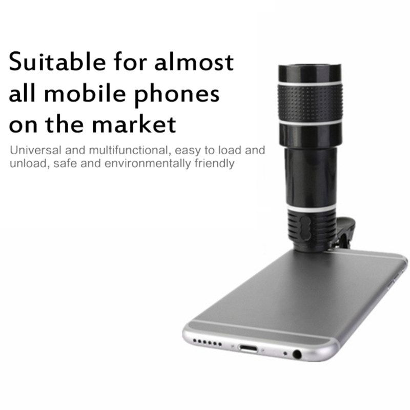 20X Universal Zoom High Clarity Telescope Mobile Phone-Black