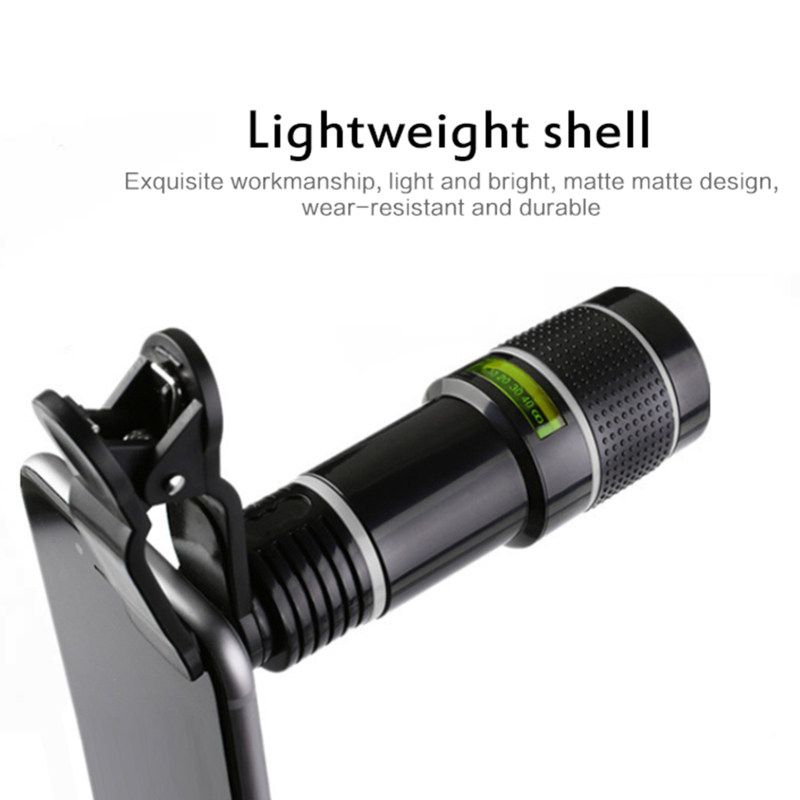 20X Universal Zoom High Clarity Telescope Mobile Phone-Black